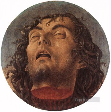 ジョバンニ・ベリーニ Painting - 洗礼者聖ヨハネの頭 ルネサンス ジョヴァンニ ベッリーニ